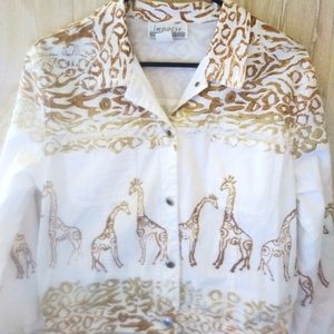 Gorgeous African look Giraffe printed jacket